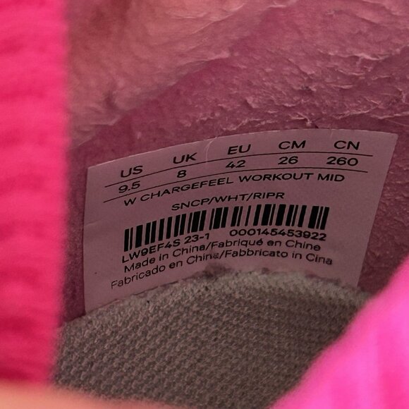 Lululemon Athletica Womens Chargefeel Mid Workout Sneakers Shoes Sonic Pink 9.5 - Picture 15 of 15